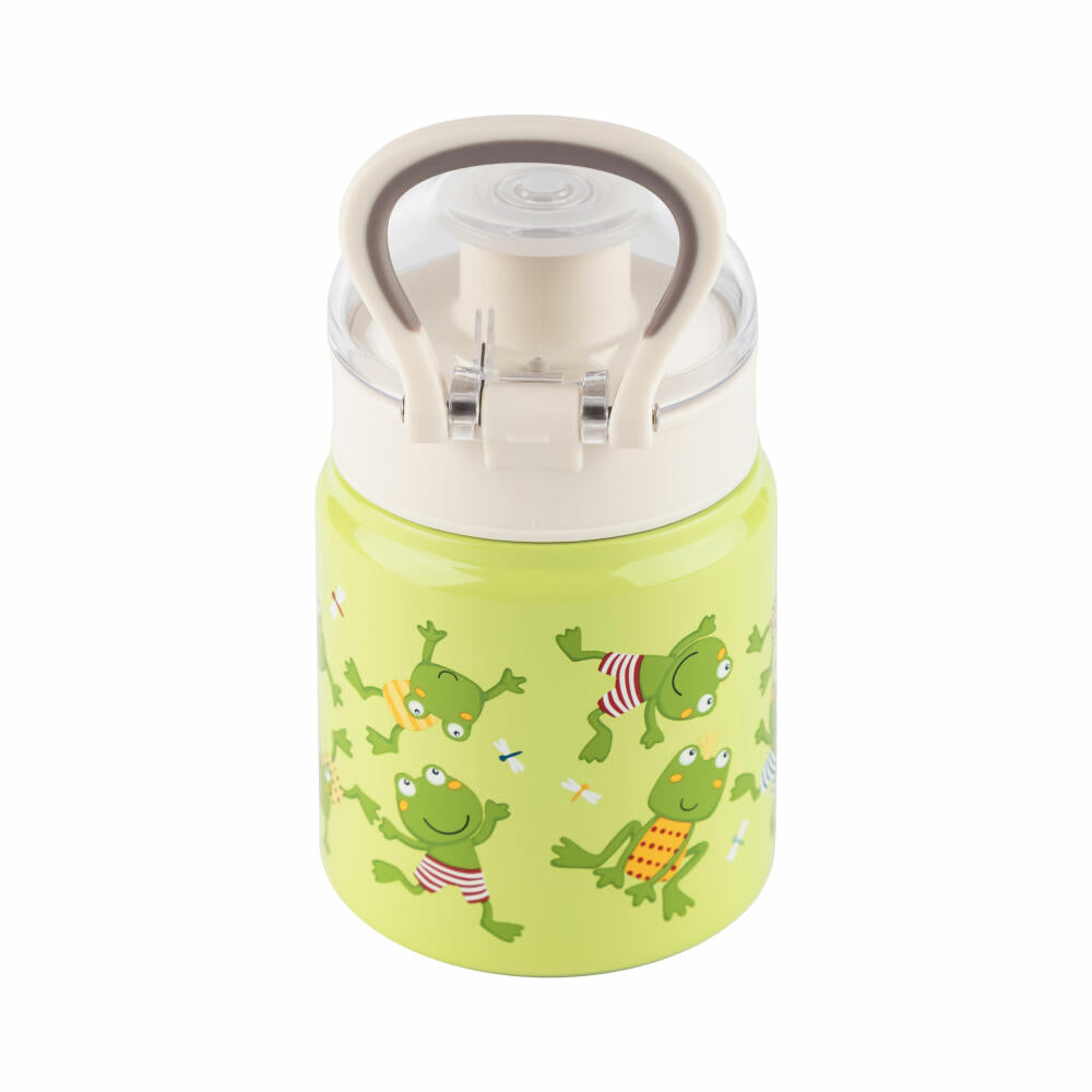 sigikid Trinkflasche Frosch, Kindertrinkflasche, Kinder Flasche, Wasserflasche, Edelstahl / Kunststoff, 400 ml, 25320