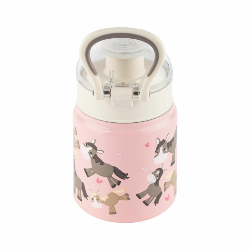 sigikid drinking bottle pony, children's drinking bottle, children's bottle, water bottle, stainless steel / plastic, 400 ml, 25318