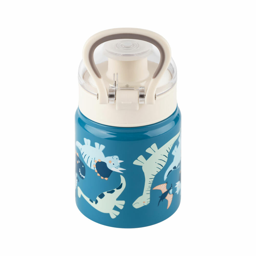 sigikid drinking bottle Dino, children's drinking bottle, children's bottle, water bottle, stainless steel / plastic, 400 ml, 25316
