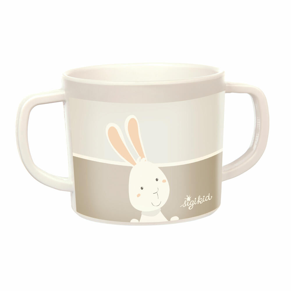 sigikid Tasse Hase Vanilla, Henkeltasse, Becher, Kinder, rPET, Beige, 300 ml, 25401
