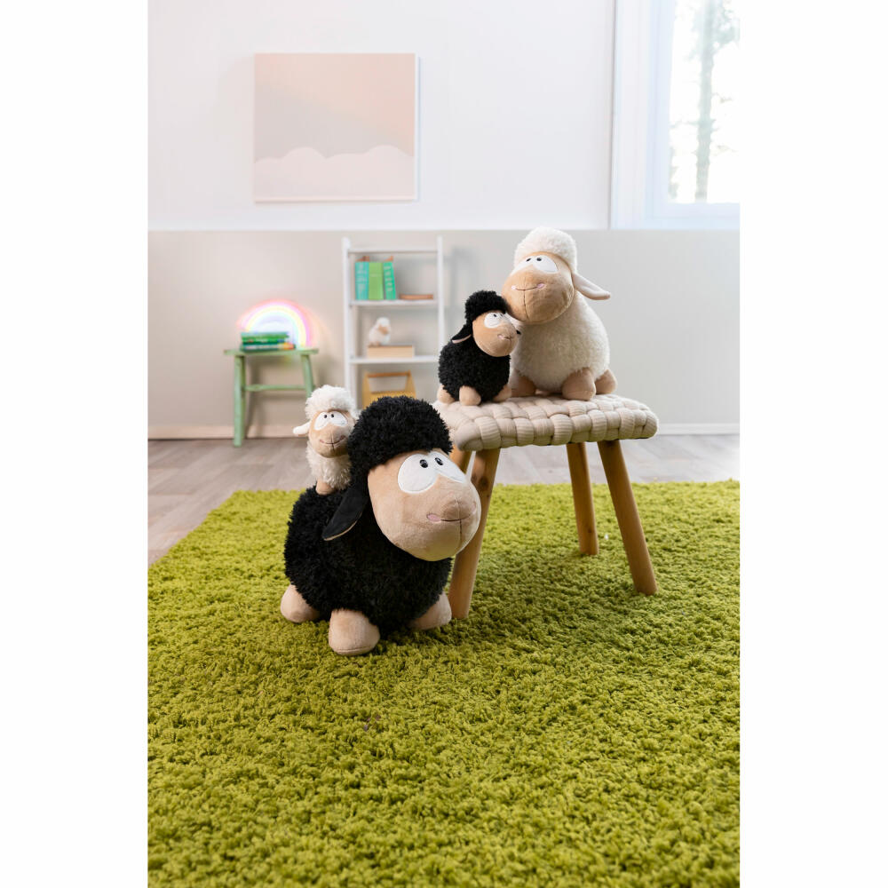 NICI Green Wooly Gang Cuddly Toy Sheep Black, Plush Toy, Stuffed Toy, 45 cm, 49681