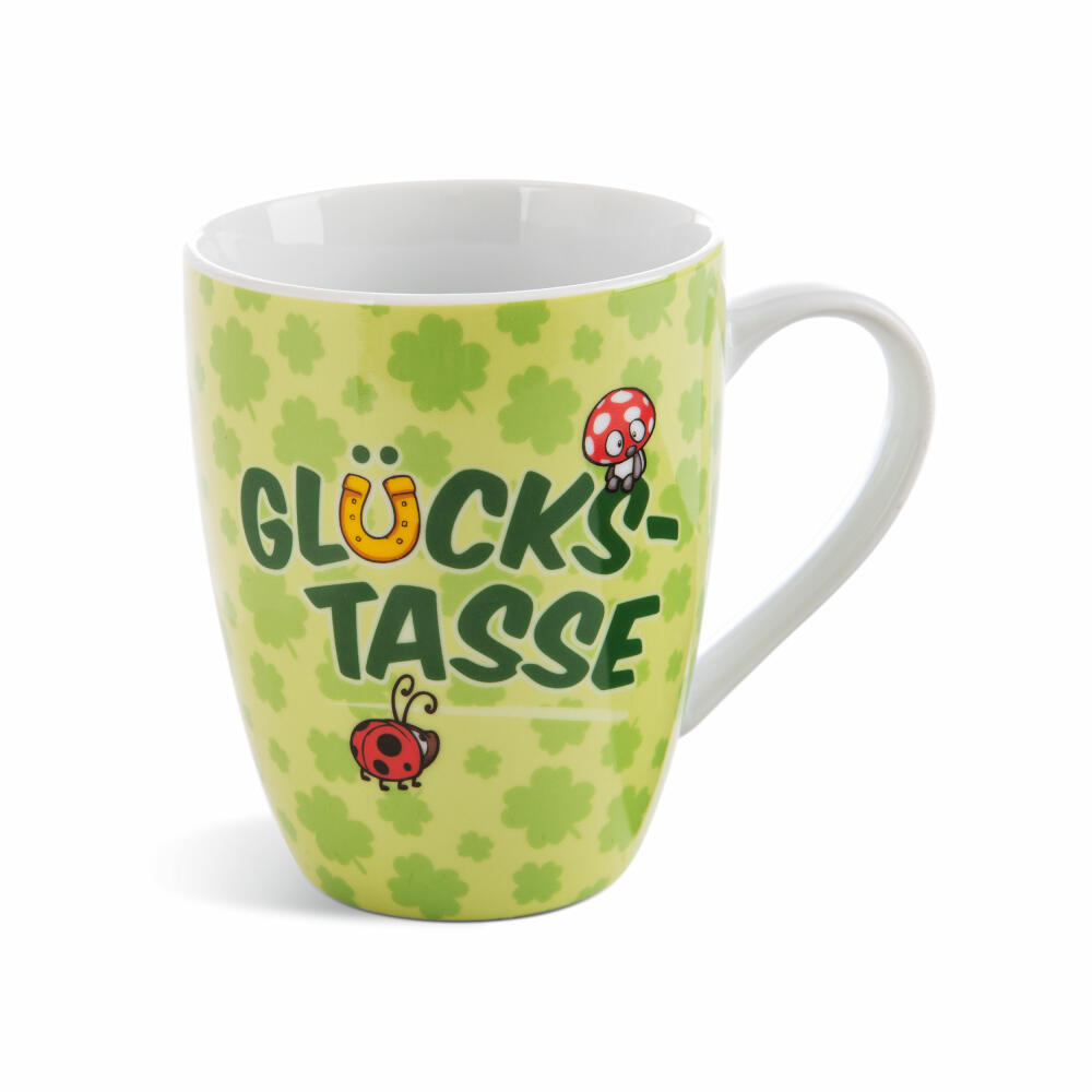 NICI Fancy Mugs Cup Lucky Cup, Coffee Cup, Tea Cup, Porcelain, 310 ml, 49492