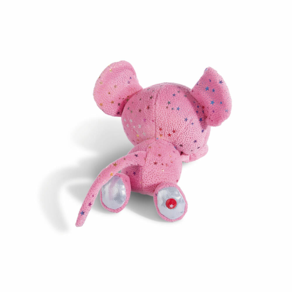 NICI cuddly toy GLUBSCHIS Mouse Miss Mausie lying down, plush toy, stuffed toy, 15 cm, 49297