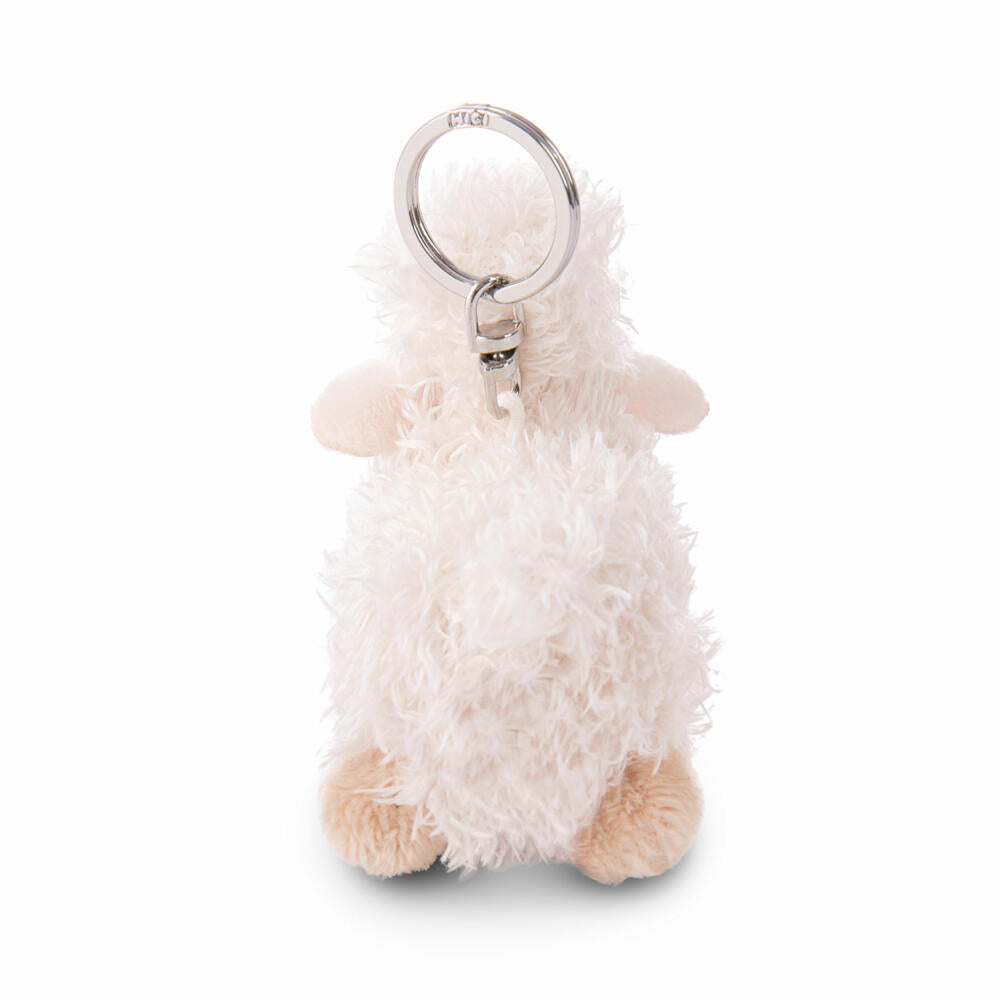 NICI Green Wooly Gang Schlüsselanhänger Schaf Weiß, Schlüssel Anhänger, Glücksbringer, 9 cm, 49670