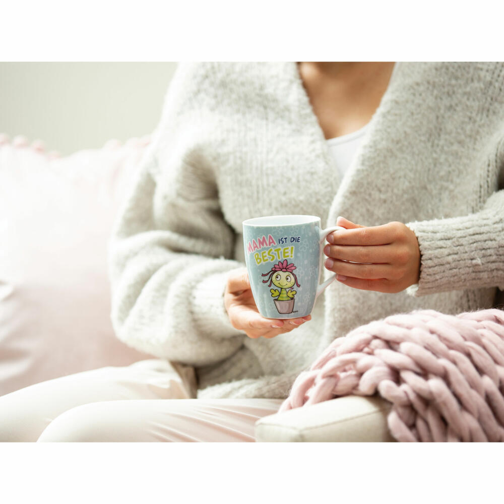 NICI Fancy Mugs Mug Mama is the Best!, Coffee Cup, Tea Cup, Porcelain, 310 ml, 49494