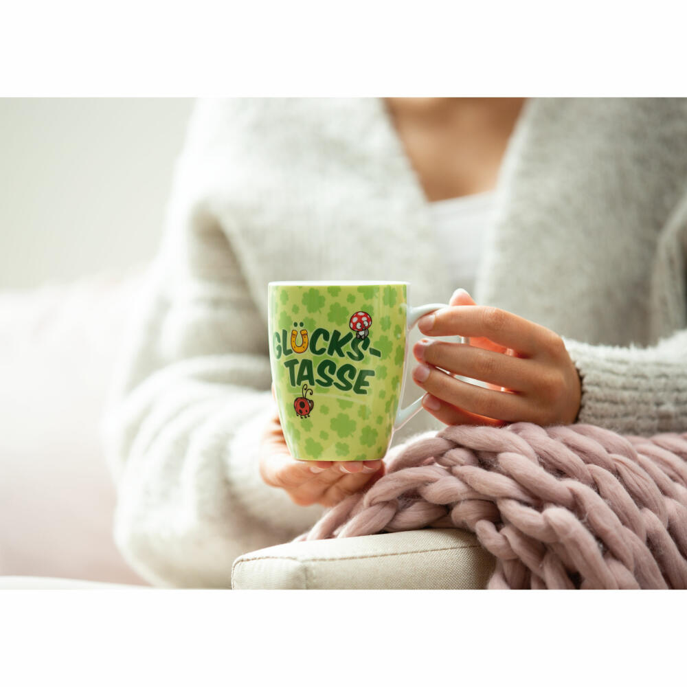 NICI Fancy Mugs Cup Lucky Cup, Coffee Cup, Tea Cup, Porcelain, 310 ml, 49492