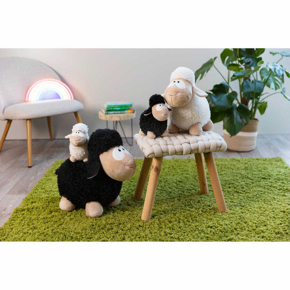 NICI Green Wooly Gang Cuddly Toy Sheep Black, Plush Toy, Stuffed Toy, 45 cm, 49681