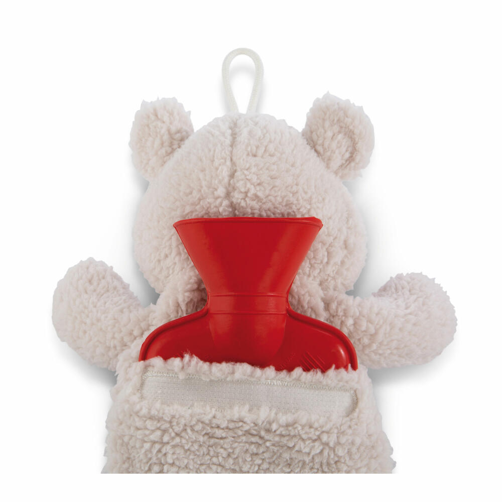 NICI Green Classic Bear Hot Water Bottle Bear Bendix, Bed Bottle, Heat Cushion, Cuddly Toy, H 37 cm, 350 ml, 49447