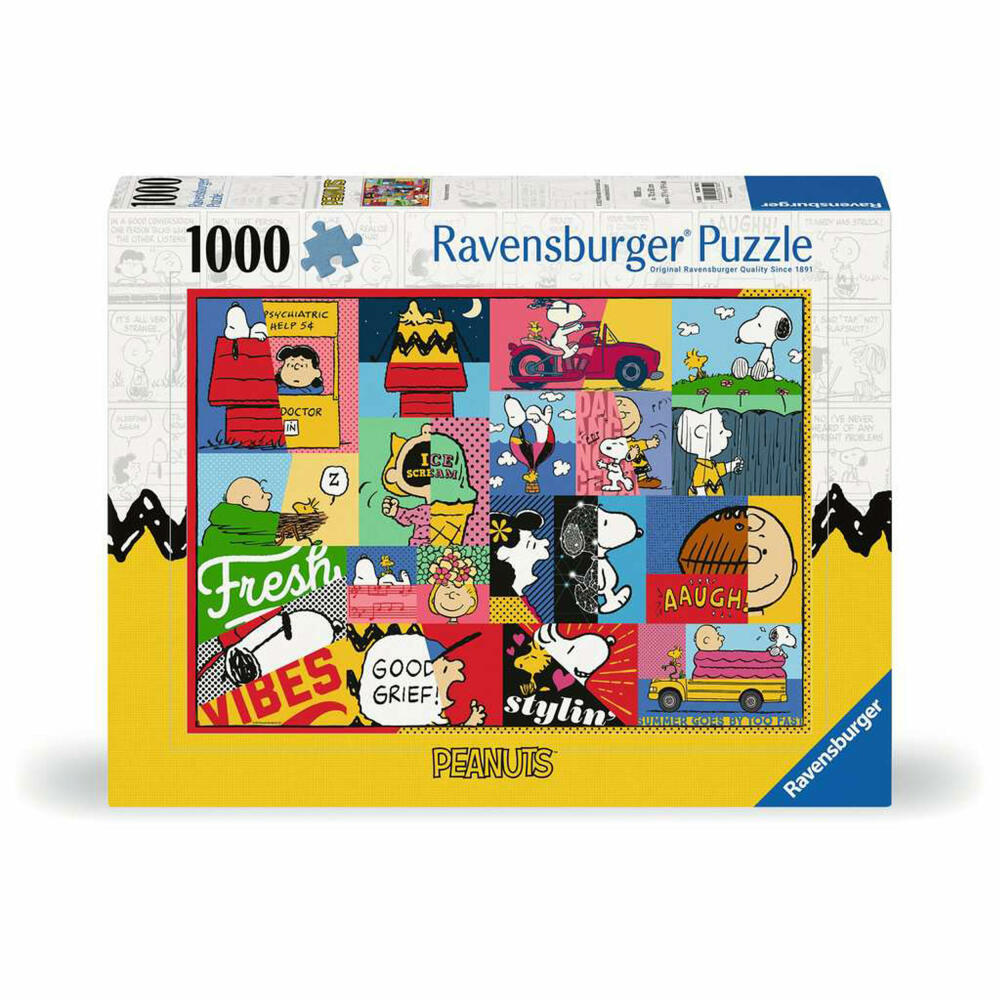 Ravensburger Puzzle Peanuts Momente, Erwachsenenpuzzle, 1000 Teile, 12000750