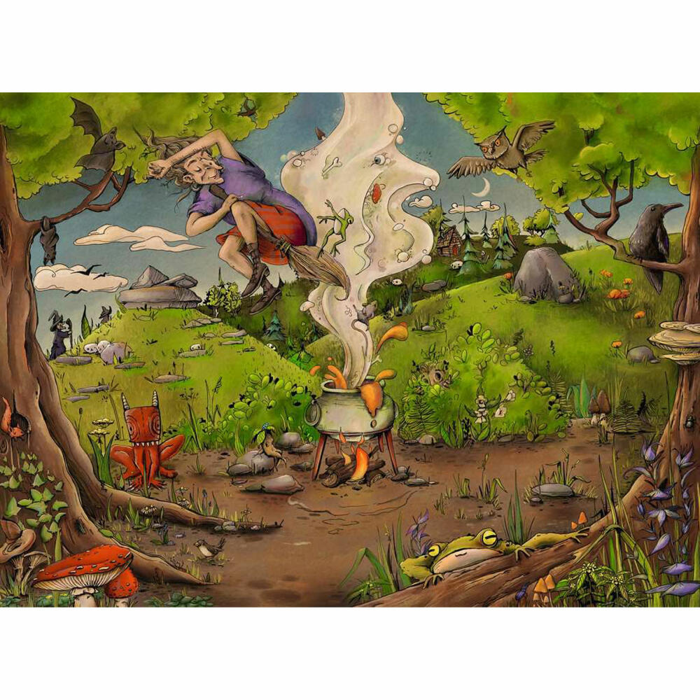 Ravensburger Puzzle Bei der Waldhexe, Erwachsenenpuzzle, 500 Teile, 12000777