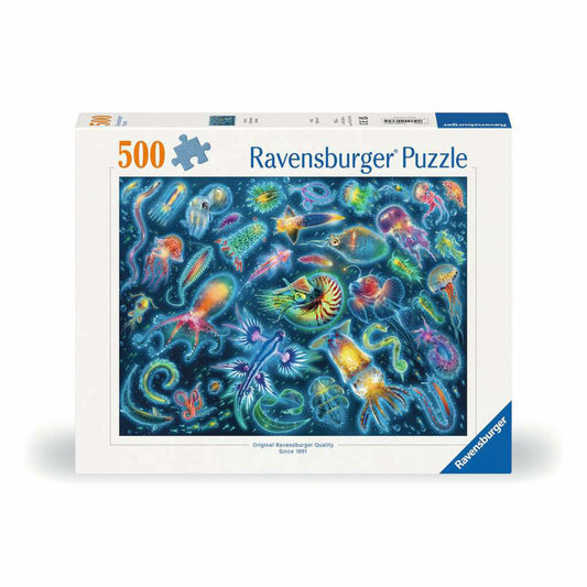 Ravensburger Puzzle Colorful Jellyfish, Adult Puzzle, 500 Pieces, 12000362