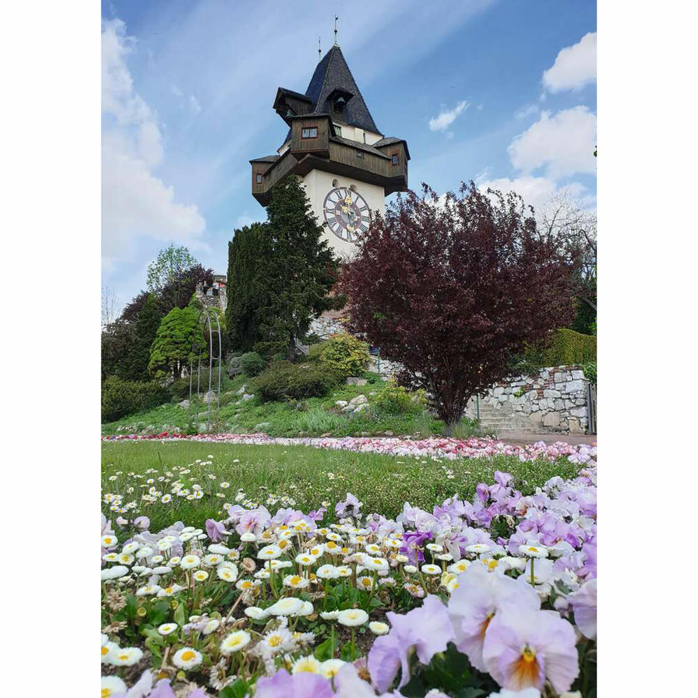 Ravensburger Puzzle Uhrturm in Graz, Erwachsenenpuzzle, 1000 Teile, 12000611