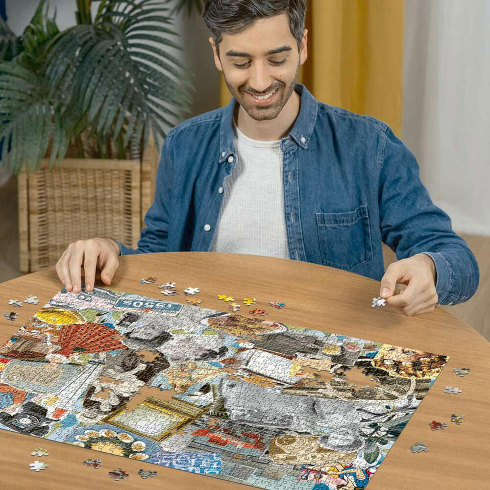Ravensburger Puzzle Die 50er Jahre, Erwachsenenpuzzle, 1000 Teile, 12000618