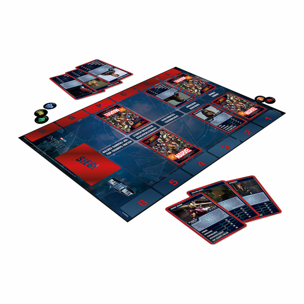 Winning Moves Battle Mat Marvel, Top Trumps, Kartenspiel, Familienspiel, ab 8 Jahren, WM02894-GER-6