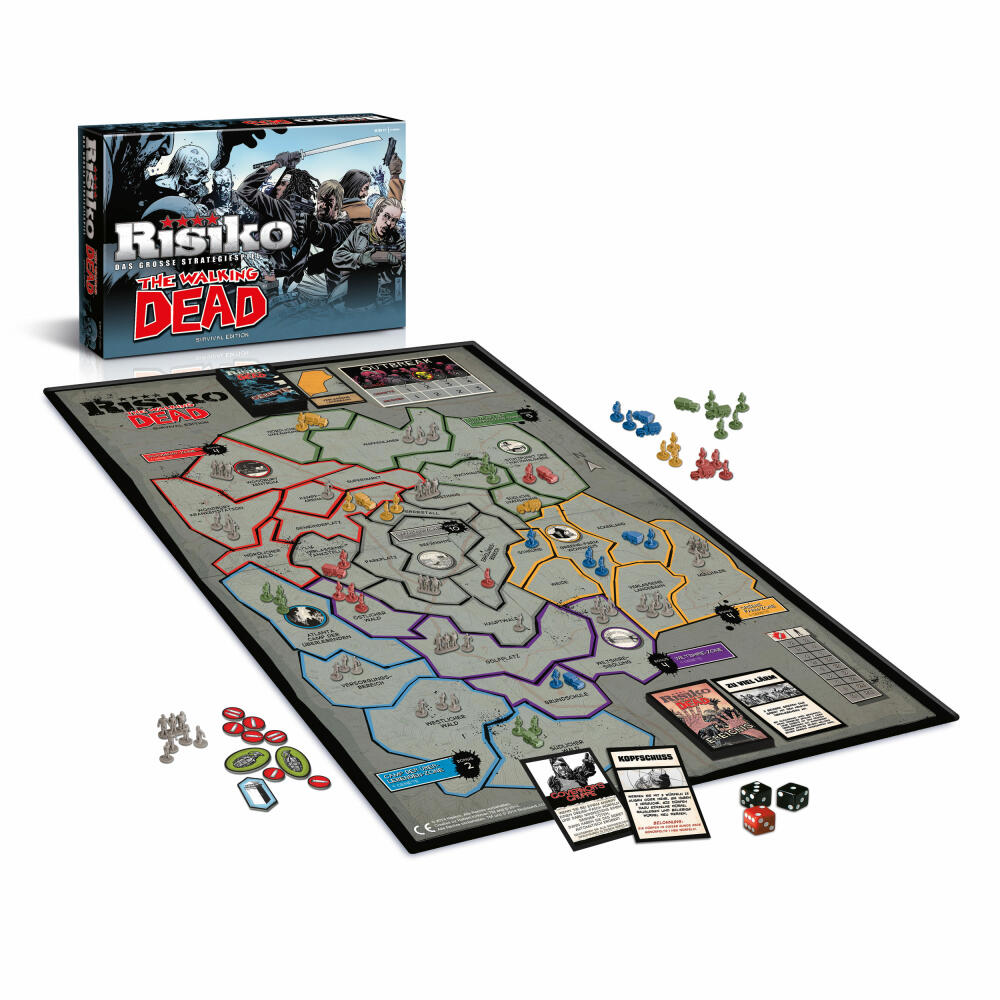Winning Moves Risk The Walking Dead, board game, strategy game, parlor game, 10746