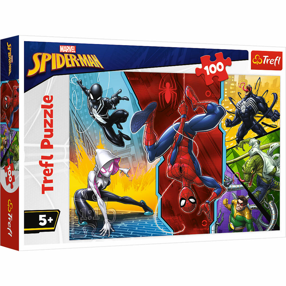 Trefl Puzzle Spiderman, children's puzzle, 100 pieces, 41 x 27.5 cm, 16347