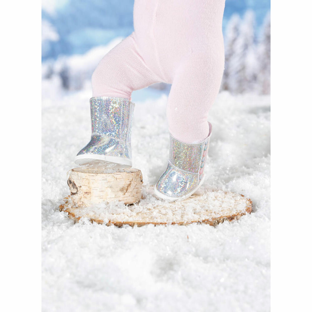 Zapf Creation BABY born Winterstiefel Hoch, Puppenschuhe, Schuhe, Puppe, Puppenkleidung, 43 cm, 831786