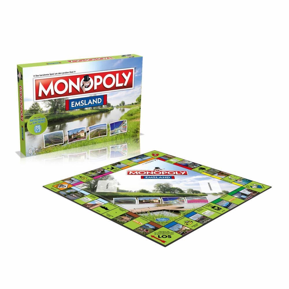 Winning Moves Monopoly Emsland, board game, parlor game, family game, 46103