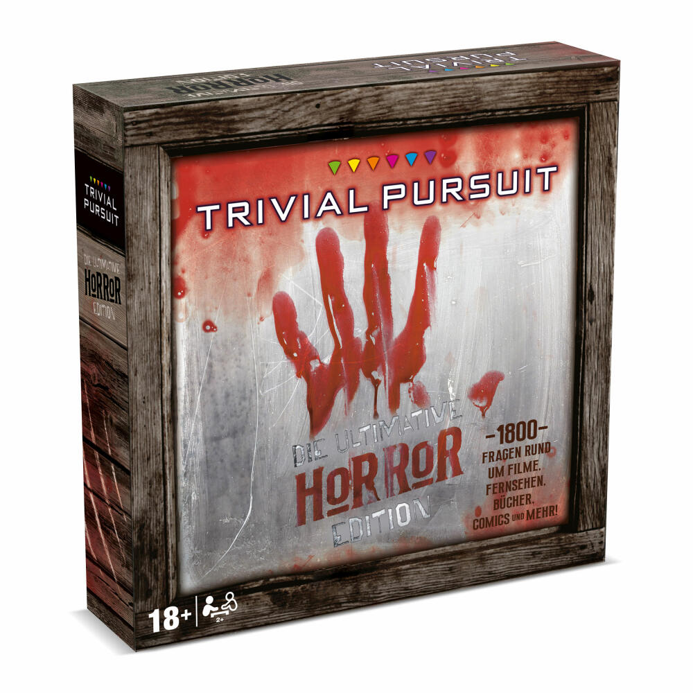 Winning Moves Trivial Pursuit Horror XL, card game, quiz game, board game, knowledge game, 47681