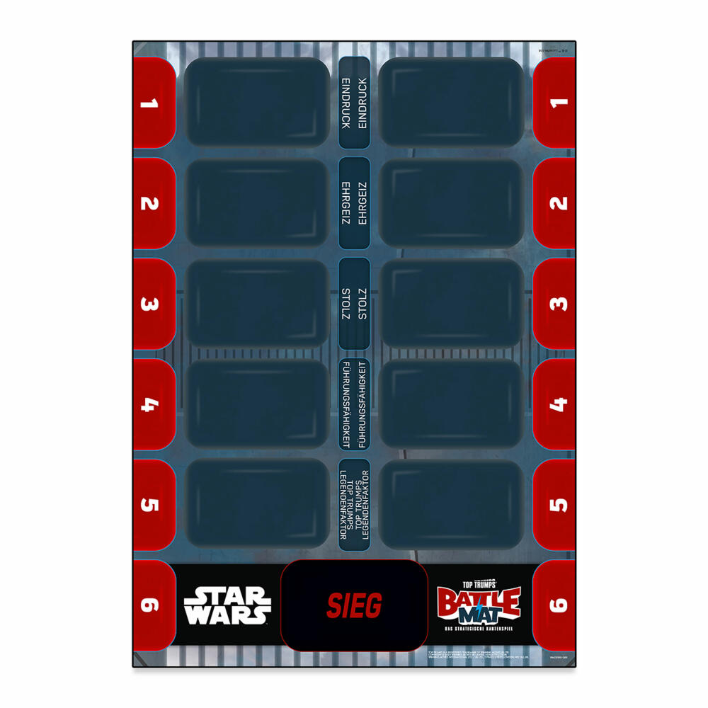 Winning Moves Battle Mat Star Wars, Top Trumps, Kartenspiel, Familienspiel, ab 8 Jahren, WM02980-GER-6