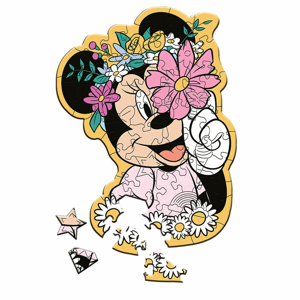 Trefl Holz Puzzle Junior Disney - Minnie Maus, Kinderpuzzle, 50 Teile, 20200