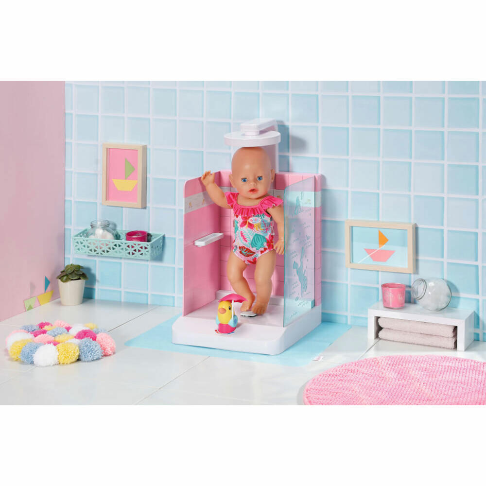 Zapf Creation BABY born Bath Begehbare Dusche, Puppendusche, Puppenzubehör, Puppen Zubehör, 830604