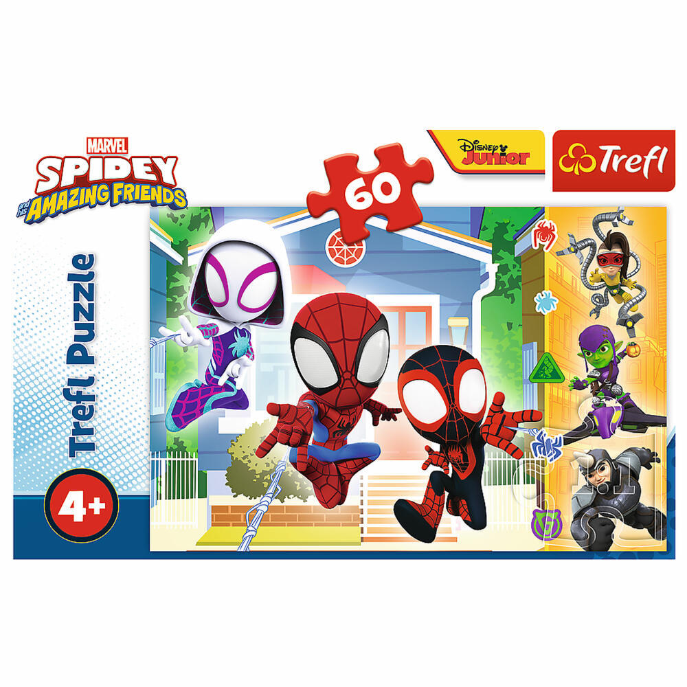 Trefl Puzzle Marvel Spidey, children's puzzle, Spiderman, 60 pieces, 33 x 22 cm, 17371