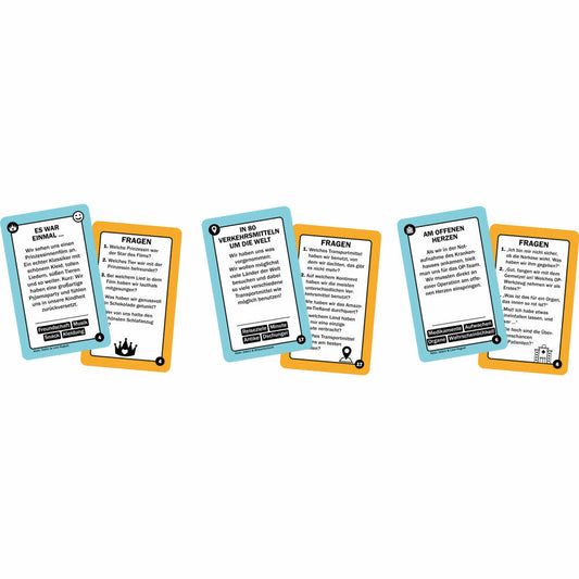 Schmidt Spiele Tell Me More, card game, family game, ages 10 and up, 75056