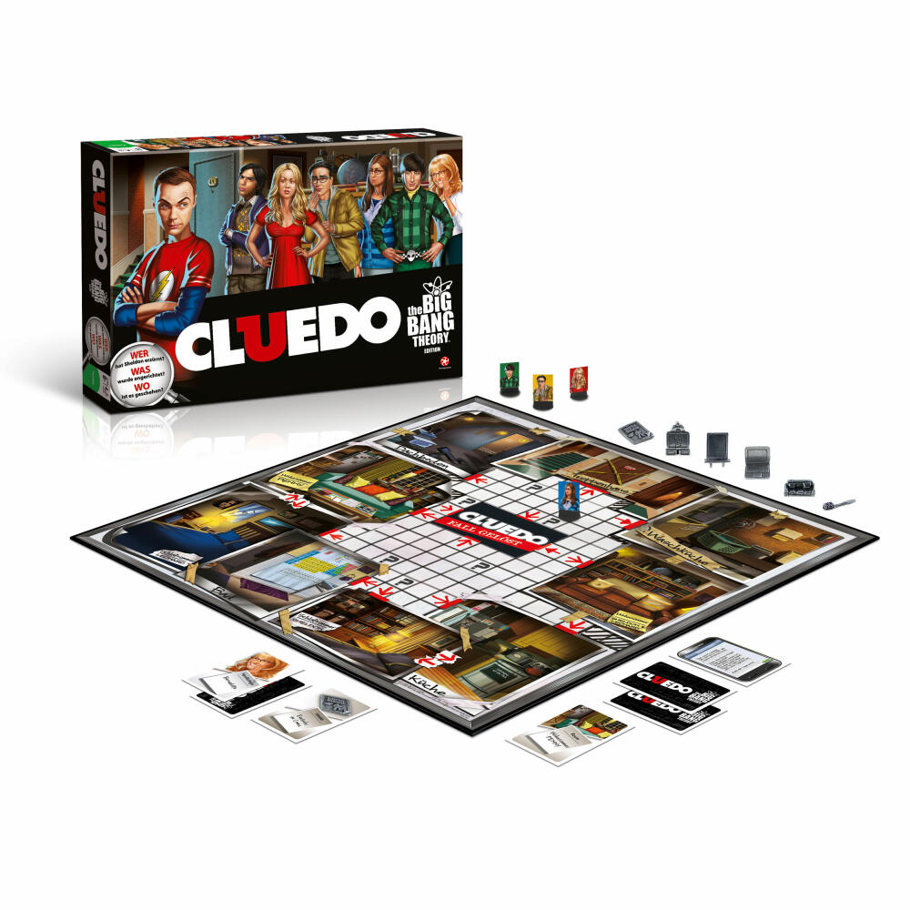 Winning Moves Cluedo The Big Bang Theory, Board Game, Detective Game, Parlor Game, 10685