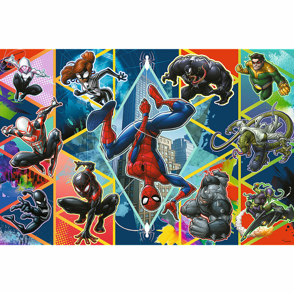 Trefl Junior Super Shape XL Puzzle Marvel Spiderman, 160 Teile, 60 x 40 cm, 50024