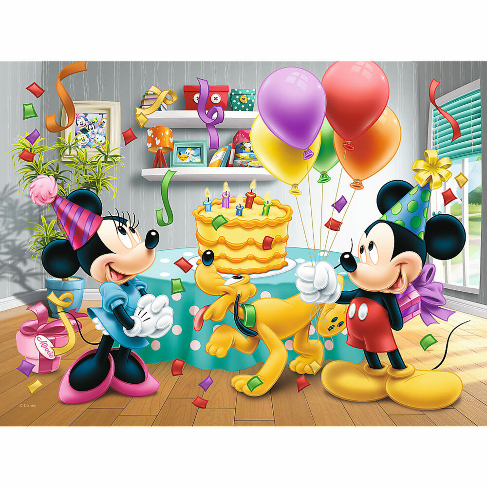 Trefl Puzzle Geburtstagsfeier / Mickey & Minnie, Kinderpuzzle, 30 Teile, 27 x 20 cm, 18211