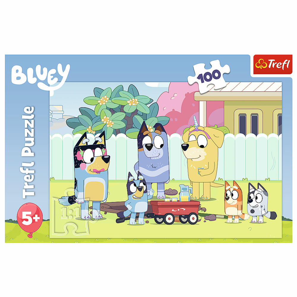 Trefl Puzzle Bluey, children's puzzle, 100 pieces, 41 x 27.5 cm, 16471