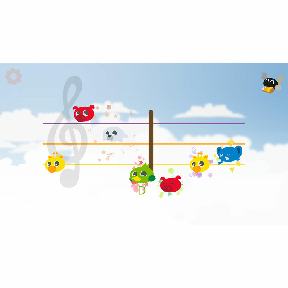 Voggenreiter Baby Composer Glockenspiel-Set, mit App / Lernsoftware, Xylophon, Musikinstrument, Klangspiel, ab 3 Jahre, 1152