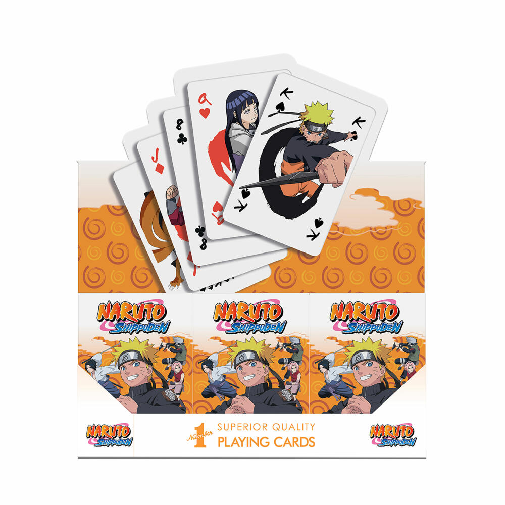 Winning Moves No1 Spielkarten Naruto, Kartenspiel, Französisches Blatt, ab 6 Jahren, WM03022-EN1-12