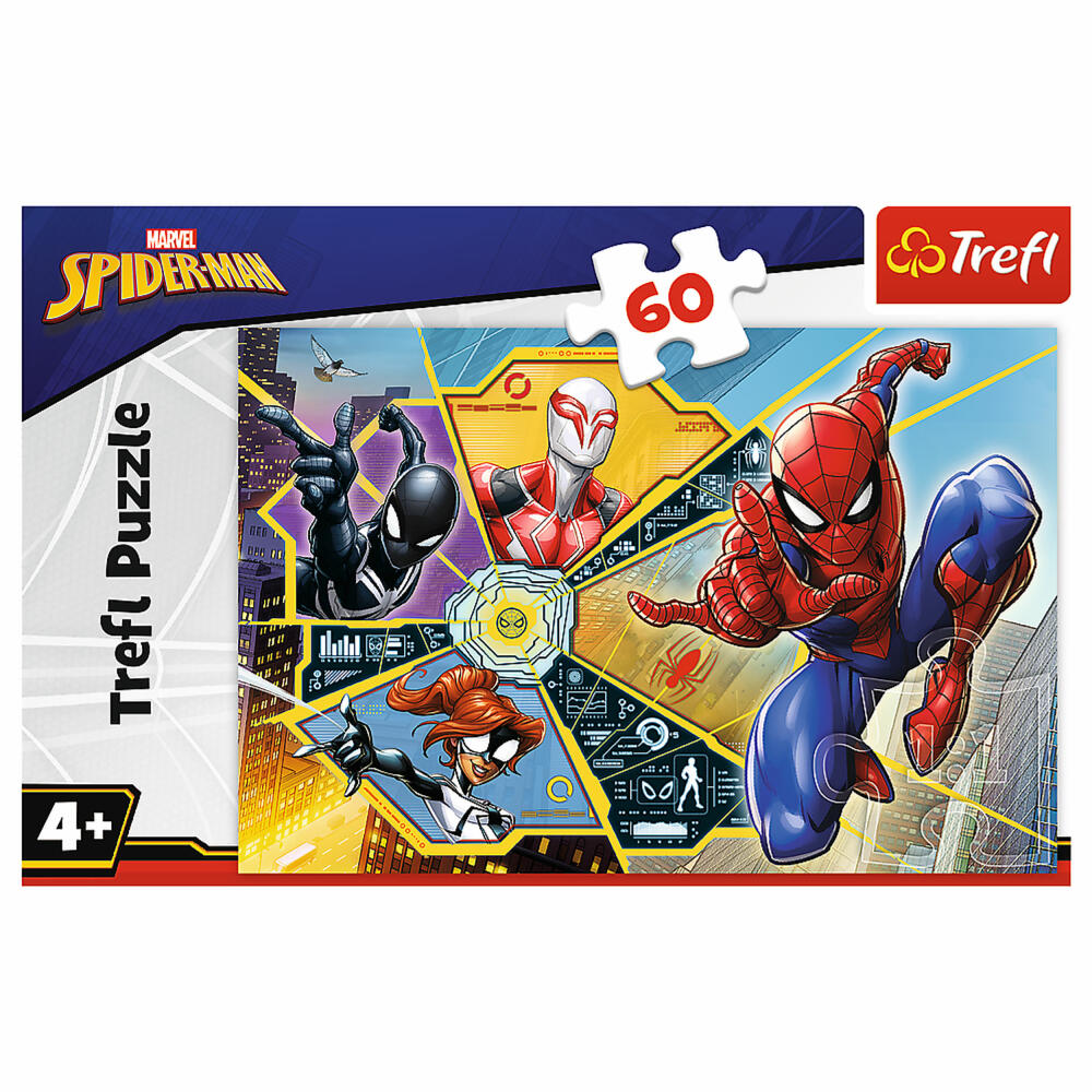 Trefl Puzzle Marvel Spiderman, children's puzzle, 60 pieces, 33 x 22 cm, 17372