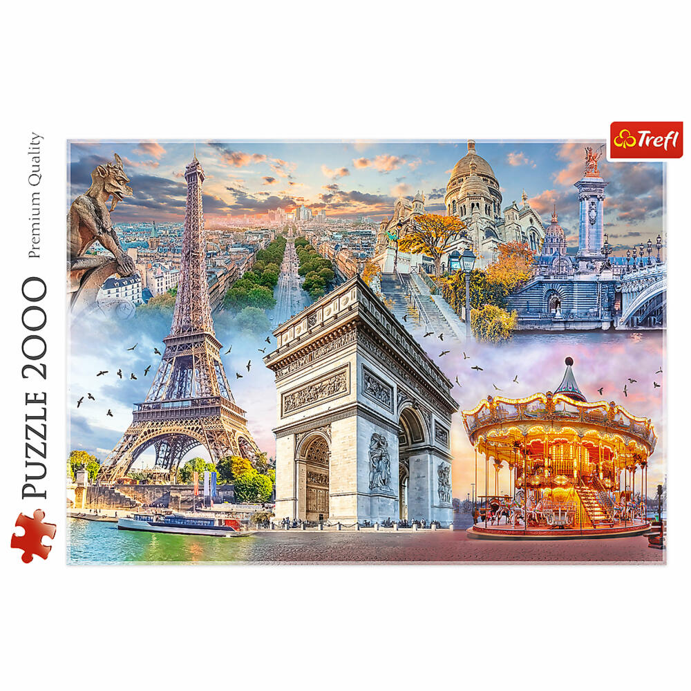 Trefl Puzzle Weekend in Paris, France, 2000 pieces, 96.1 x 68.2 cm, 27125