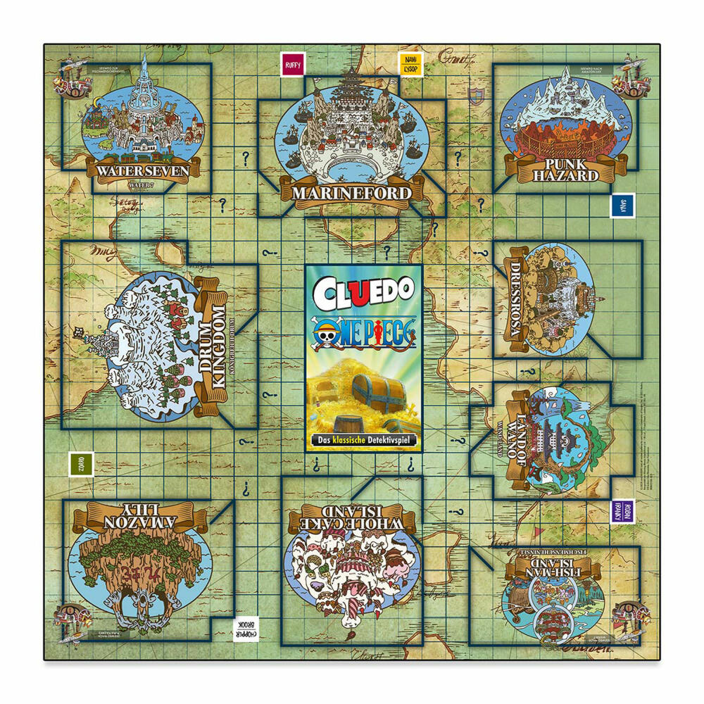 Winning Moves Cluedo - One Piece, board game, parlor game, detective game, ages 6 and up, WM03398-GER-6