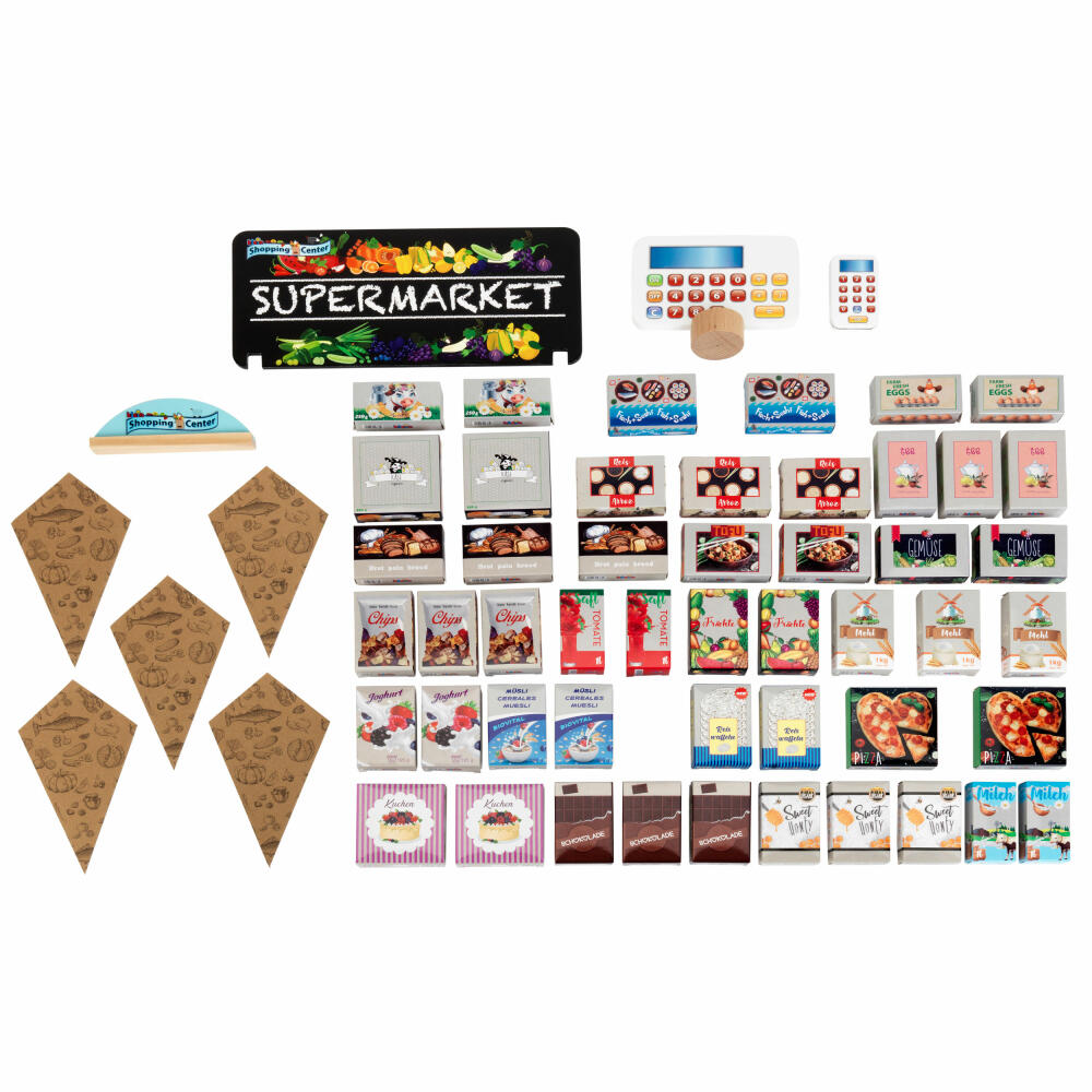 Theo Klein Supermarkt, Kaufladen, Kaufmannsladen, Kinderkaufladen, Kinder Spielzeug, Holz, 9391