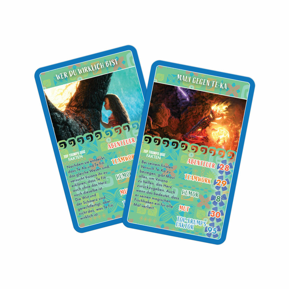 Winning Moves Top Trumps Vaiana, Trumpfspiel, Kartenspiel, Familienspiel, ab 6 Jahren, WM03838-GER-12