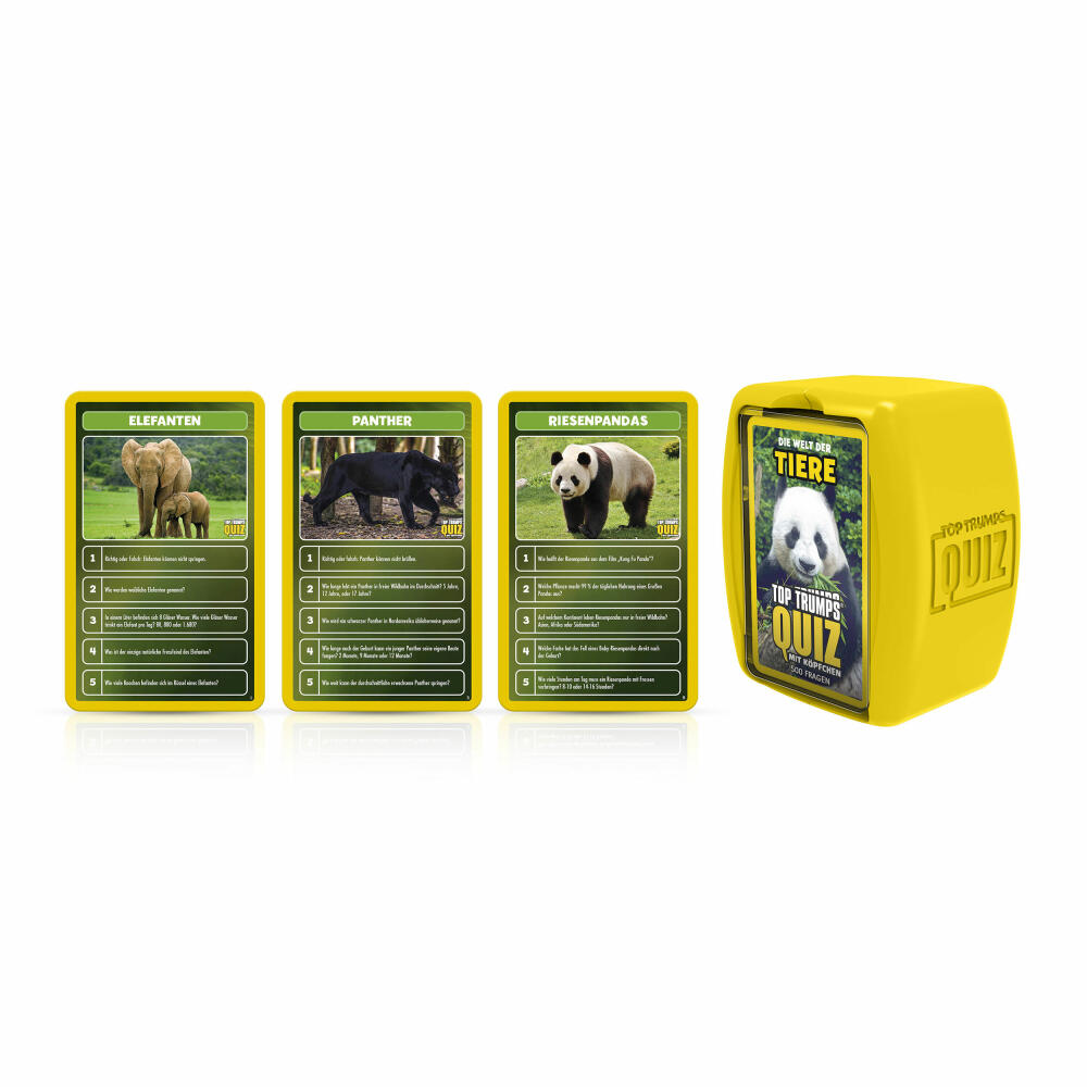 Winning Moves Top Trumps Quiz World of Animals, Quiz Game, Board Game, Knowledge Game, 47339