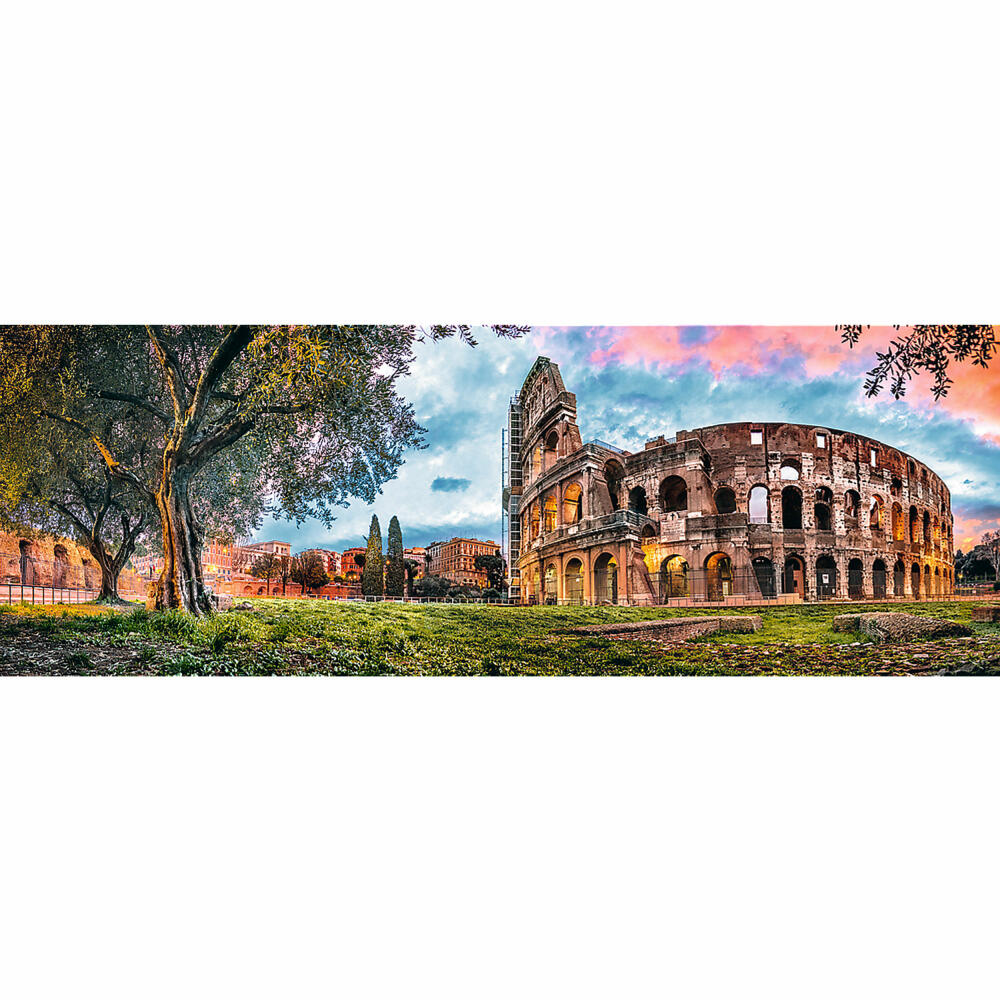 Trefl Panorama-Puzzle Kolosseum im Morgengrauen, Querformat, 1000 Teile, 97 x 34 cm, 29030