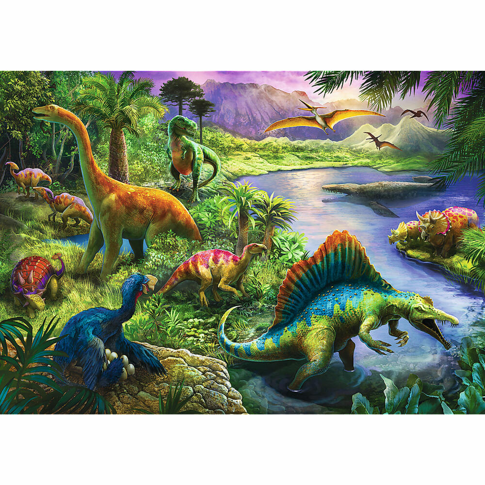 Trefl Puzzle Dinosaurs, children's puzzle, 200 pieces, 48 x 34 cm, 13281