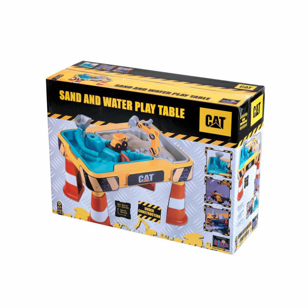 Theo Klein Cat Sand- und Wasser Spieltisch, Sandtisch, Wasserspieltisch, Sandspielzeug, Kinder, 3237