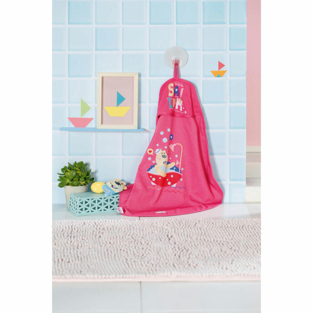 Zapf Creation BABY born Bath Kapuzenhandtuch, Handtuch, Puppenzubehör, Puppen Zubehör, 830635