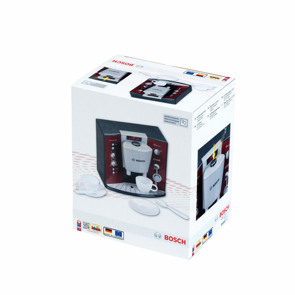 Theo Klein Bosch Kaffeemaschine, mit Sound, Kaffee Maschine, Kinderküche, Zubehör, Kinder Spielzeug, 9569