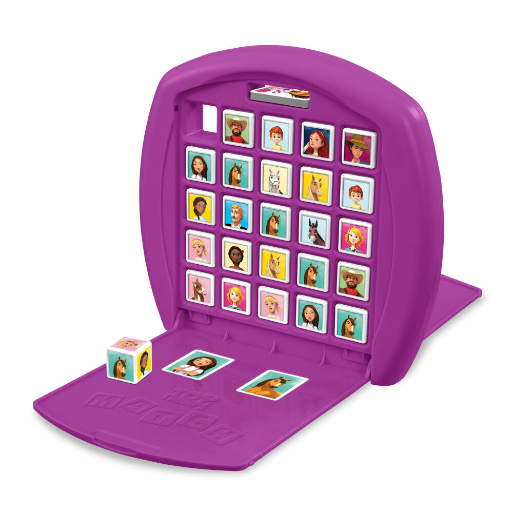 Winning Moves Top Trumps Match Spirit Riding Free, Dice Game, Board Game, Dice Game, Children's Game, 43380