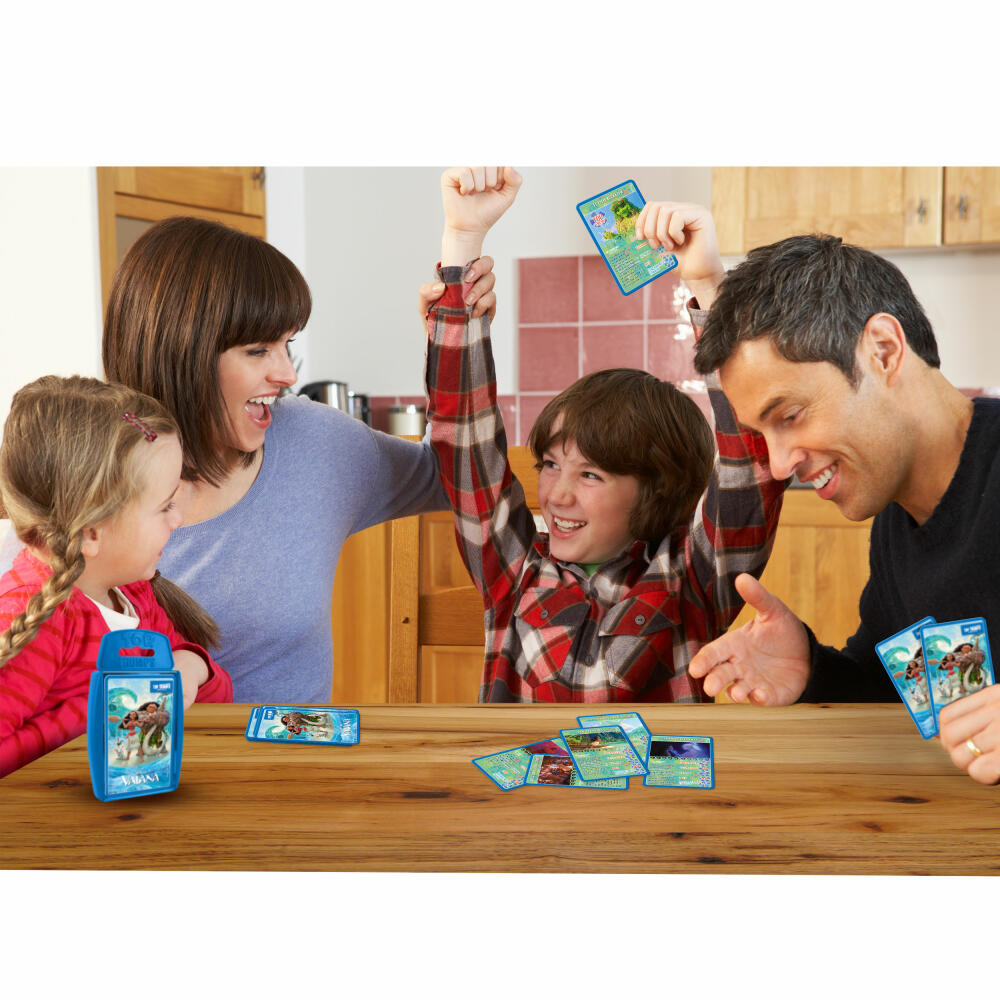 Winning Moves Top Trumps Vaiana, Trumpfspiel, Kartenspiel, Familienspiel, ab 6 Jahren, WM03838-GER-12