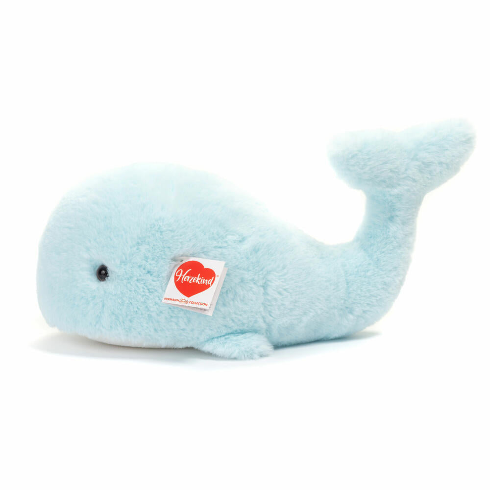 Teddy Hermann Walfisch Shrimpy, Plüschtier, Kuscheltier, Wal, Meerestier, Plüsch, Blau, 30 cm, 939283