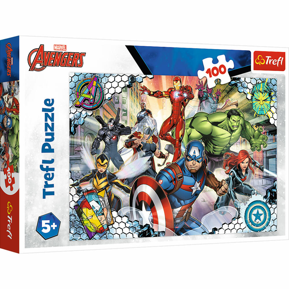 Trefl Puzzle Avengers, children's puzzle, 100 pieces, 41 x 27.5 cm, 16454