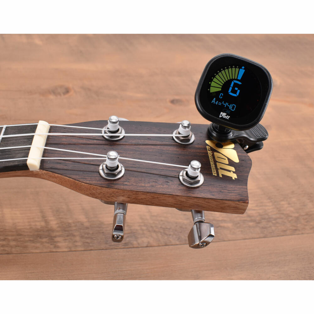 Voggenreiter VOLT Clip-Tuner RCT-5000-black, Stimmgerät, für Gitarre / Bass / Ukulele, Schwarz, 1204